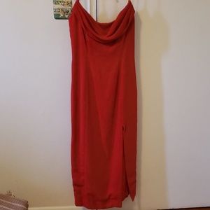 Classic red cocktail dress